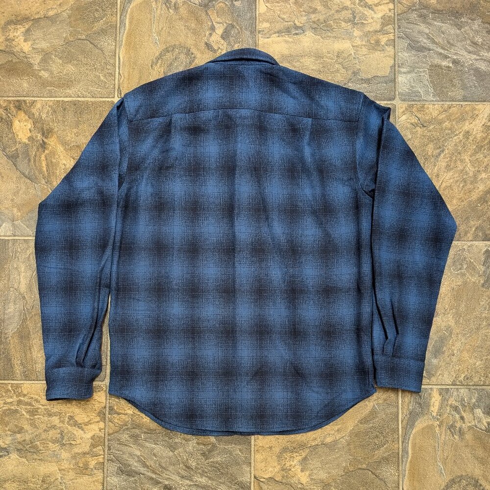 Pendleton Trail Elbow Patch Wool Plaid Shirt Size… - image 2